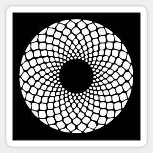 Fibonacci Sequence: Basket Pattern on a Dark Background Magnet